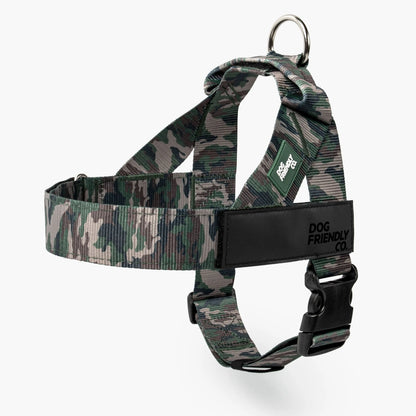 Dog Friendly Co. Walking Harness - Easy-To-Fit No-Pull Design, Chafe-Resistant Lightweight Straps, Adjustable Straps for Perfect Fit - Secure Walks, All-Day Wear Comfort - Simple Clip for All Dogs