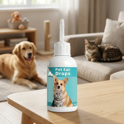 Pet Ear Wash Solution for Cats & Dogs — Ear Cleaning Liquid, Ear Drops, Ear Care