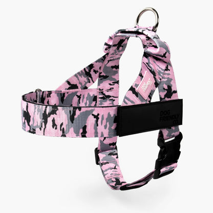 Dog Friendly Co. Walking Harness - Easy-To-Fit No-Pull Design, Chafe-Resistant Lightweight Straps, Adjustable Straps for Perfect Fit - Secure Walks, All-Day Wear Comfort - Simple Clip for All Dogs